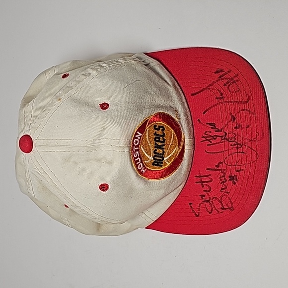 VTG Houston Rockets Basketball Cap Hat NBA Autograph Championship 1993 1994 - Picture 2 of 16
